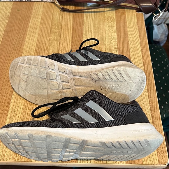 Adidas Black and Silver Cloudfoam Shoes - Picture 6 of 7